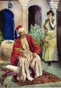 unknow artist Arab or Arabic people and life. Orientalism oil paintings 125 China oil painting art